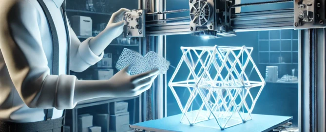 3D-Drucker erstellt komplexes Bauteil für Vorteil durch 3D Druck