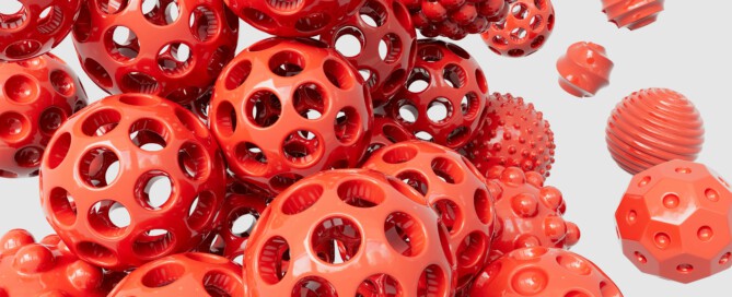 Bälle aus TPU in rot